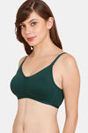 Rosaline Everyday Double Layered Non-Wired 3/4th Coverage T-Shirt Bra - Pine Grove — thumbnail 3