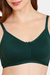 Rosaline Everyday Double Layered Non-Wired 3/4th Coverage T-Shirt Bra - Pine Grove — thumbnail 4