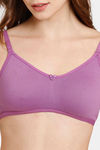 Rosaline Everyday Double Layered Non Wired 3/4th Coverage T-Shirt Bra - Bellflower — thumbnail 4