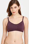 Rosaline Everyday Double Layered Non Wired 3/4th Coverage T-Shirt Bra - Winter Bloom — thumbnail 1