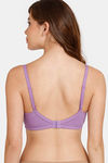 Rosaline Everyday Double Layered Non-Wired 3/4th Coverage  T-Shirt Bra - Bellflower — thumbnail 2