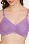 Rosaline Everyday Double Layered Non-Wired 3/4th Coverage  T-Shirt Bra - Bellflower — thumbnail 4