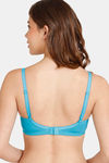 Rosaline Everyday Double Layered Non Wired 3/4th Coverage T-Shirt Bra - Blue Bird — thumbnail 2