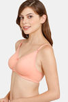 Rosaline Everyday Double Layered Non Wired 3/4th Coverage T-Shirt Bra - Candlelight Peach — thumbnail 3