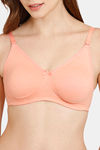 Rosaline Everyday Double Layered Non Wired 3/4th Coverage T-Shirt Bra - Candlelight Peach — thumbnail 4