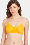 Rosaline Everyday Double Layered Non Wired 3/4th Coverage T-Shirt Bra - Cadmium Yellow — thumbnail 1