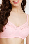 Rosaline Everyday Double Layered Non Wired 3/4th Coverage Lace Bra - Orchid Pink — thumbnail 4
