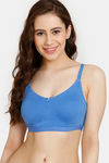 Rosaline Everyday Double Layered Non Wired 3/4th Coverage T-Shirt Bra - Marina — thumbnail 1