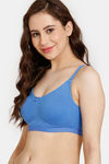 Rosaline Everyday Double Layered Non Wired 3/4th Coverage T-Shirt Bra - Marina — thumbnail 3