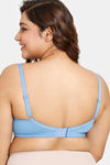 Rosaline Everyday Double Layered Non Wired Full Coverage Super Support Bra - Marina — thumbnail 2