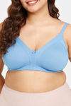 Rosaline Everyday Double Layered Non Wired Full Coverage Super Support Bra - Marina — thumbnail 4