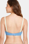 Rosaline Padded Non Wired 3/4th Coverage T-Shirt Bra - Marina — thumbnail 2