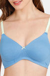 Rosaline Padded Non Wired 3/4th Coverage T-Shirt Bra - Marina — thumbnail 4
