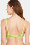 Rosaline Padded Non Wired 3/4th Coverage Lace Bra - Sharp Green — thumbnail 2
