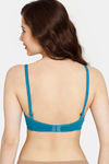 Rosaline Padded Non Wired 3/4th Coverage T-Shirt Bra - Harbor Blue — thumbnail 2