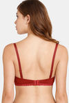 Rosaline Padded Non Wired Medium Coverage T-Shirt Bra - Syrah — thumbnail 2