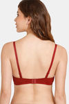 Rosaline Padded Wired Medium Coverage T-Shirt Bra -Syrah — thumbnail 2