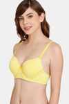 Rosaline Padded Wired 3/4th Coverage T-Shirt Bra - Habanero Gold — thumbnail 3