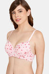 Rosaline Padded Wired 3/4th Coverage T-Shirt Bra - Orchid Pink — thumbnail 3