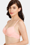 Rosaline Padded Wired Medium Coverage T-Shirt Bra - Candlelight Peach — thumbnail 3