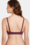 Rosaline Padded Wired 3/4th Coverage T-Shirt Bra - Winter Bloom — thumbnail 2