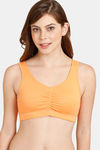 Rosaline Everyday Double Layered Non Wired 3/4th Coverage Bralette - Bird Of Paradise — thumbnail 1