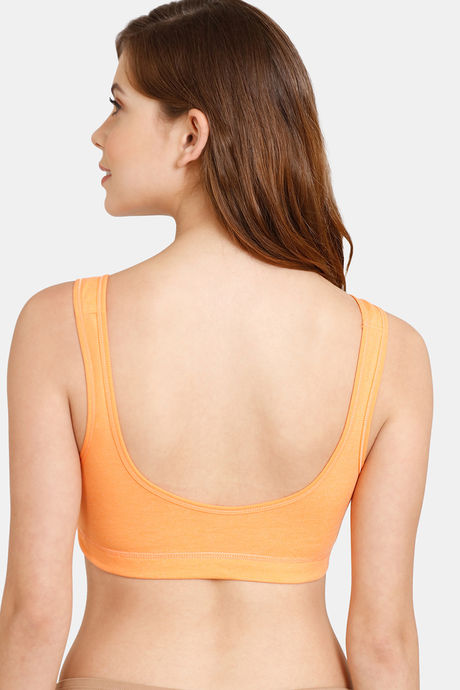 Rosaline Everyday Double Layered Non Wired 3/4th Coverage Bralette - Bird Of Paradise — image 3