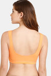 Rosaline Everyday Double Layered Non Wired 3/4th Coverage Bralette - Bird Of Paradise — thumbnail 3