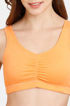 Rosaline Everyday Double Layered Non Wired 3/4th Coverage Bralette - Bird Of Paradise — thumbnail 4