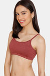 Rosaline Girls Double Layered Non Wired 3/4th Coverage Beginner Bra - Syrah — thumbnail 3
