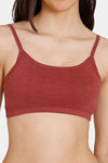 Rosaline Girls Double Layered Non Wired 3/4th Coverage Beginner Bra - Syrah — thumbnail 4