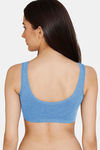 Rosaline Girls Double Layered Non Wired 3/4th Coverage Beginner Bra - Marina — thumbnail 2