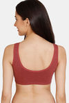 Rosaline Girls Double Layered Non Wired 3/4th Coverage Beginner Bra - Syrah — thumbnail 2