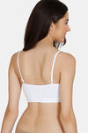 Rosaline Girls Single Layered Non Wired Full Coverage Beginner Bra - Bright White — thumbnail 2