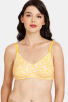 Rosaline Everyday Double Layered Non Wired 3/4th Coverage T-Shirt Bra - Bright White Pt — thumbnail 1