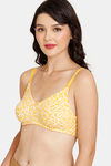 Rosaline Everyday Double Layered Non Wired 3/4th Coverage T-Shirt Bra - Bright White Pt — thumbnail 3