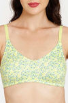 Rosaline Everyday Double Layered Non Wired 3/4th Coverage T-Shirt Bra - Daiquiri Green Pt — thumbnail 4