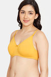 Rosaline Everyday Double Layered Non Wired 3/4Th Coverage T-Shirt Bra - Golden Yellow — thumbnail 3