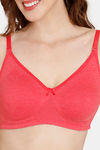 Rosaline Everyday Double Layered Non Wired 3/4Th Coverage T-Shirt Bra - Winterberry — thumbnail 4