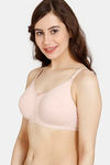 Rosaline Everyday Double Layered Non Wired 3/4th Coverage T-Shirt Bra - Peach Whip — thumbnail 3
