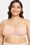 Rosaline Rerooted Simplicity Everyday Double Layered Non Wired Full Coverage Super Support Bra - Roebuck — thumbnail 1