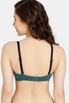Rosaline Rerooted Simplicity Padded Non Wired 3/4th Coverage T-Shirt Bra - Deep Teal — thumbnail 2