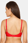 Rosaline Everyday Double Layered Non Wired 3/4th Coverage T-Shirt Bra - Barbados Cherry — thumbnail 2