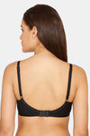 Rosaline Everyday Double Layered Non Wired 3/4th Coverage T-Shirt Bra - Black — thumbnail 2