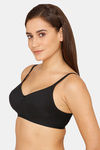 Rosaline Everyday Double Layered Non Wired 3/4th Coverage T-Shirt Bra - Black — thumbnail 3