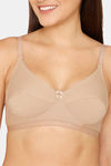 Rosaline Everyday Double Layered Non Wired 3/4th Coverage T-Shirt Bra - Skin — thumbnail 4