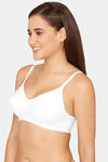 Rosaline Everyday Double Layered Non Wired 3/4th Coverage T-Shirt Bra - White — thumbnail 3
