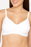 Rosaline Everyday Double Layered Non Wired 3/4th Coverage T-Shirt Bra - White — thumbnail 4