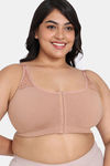 Rosaline Cyber Grove Everyday Double Layered Non Wired Full Coverage Super Support Bra - Roebuck — thumbnail 1