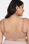 Rosaline Cyber Grove Everyday Double Layered Non Wired Full Coverage Super Support Bra - Roebuck — thumbnail 2